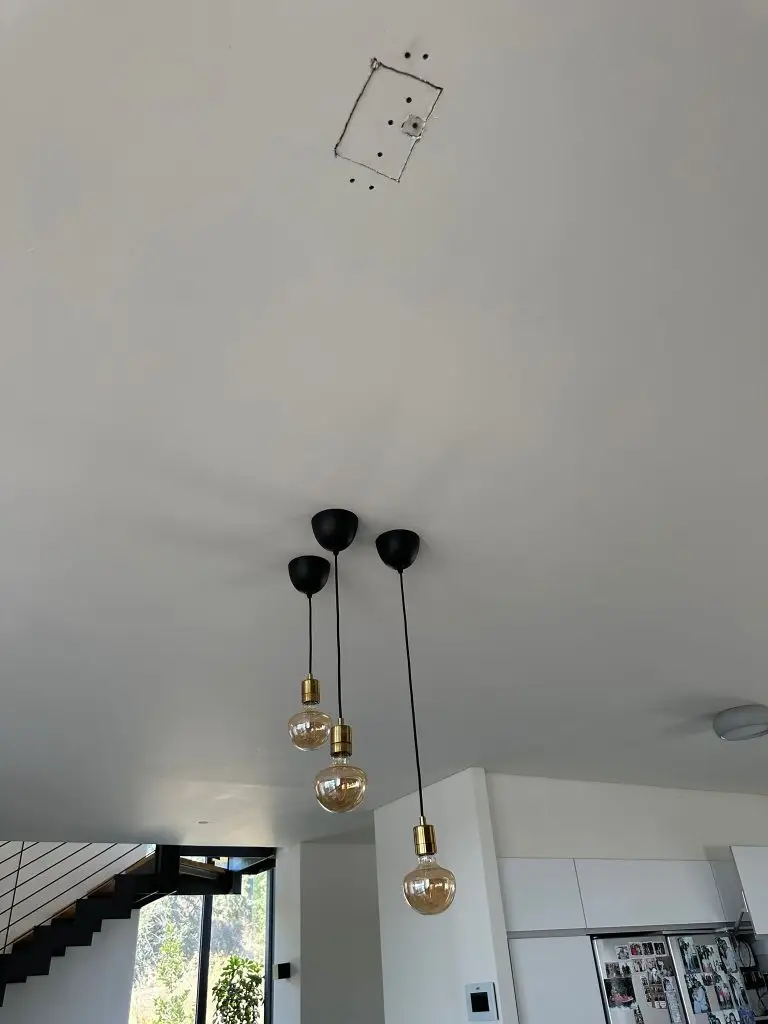 התקנת גופי תאורה בבית פרטי - פרויקט של היום! התקנת גוף תאורה פנדל